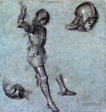Trois études d’un cavalier en armure Vittore Carpaccio Peinture à l'huile